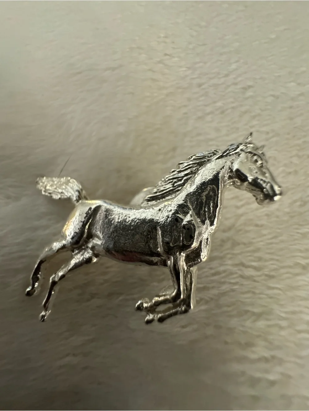 Silver Horse Brooch Pin - Unbranded